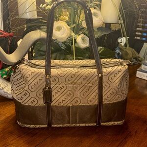 Coach Signature Lozenge Satchel